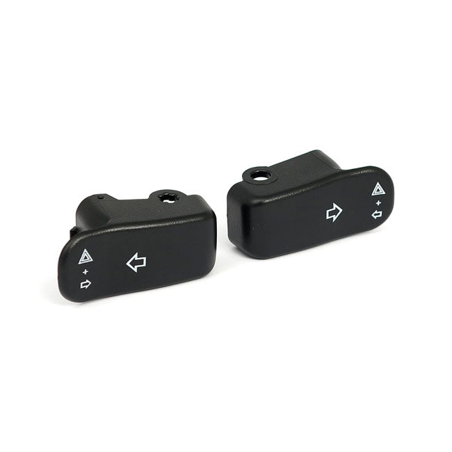 MCS Turn Signal Switch Extender Cap Set. Black – 1996–2013 H-D; 2002–2017 V-Rod
