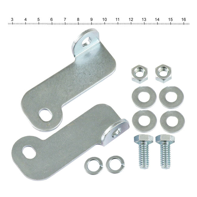 MCS Air Cleaner Adapters Only, for Adapter Bracket. Chrome – L1978–1984 Shovel