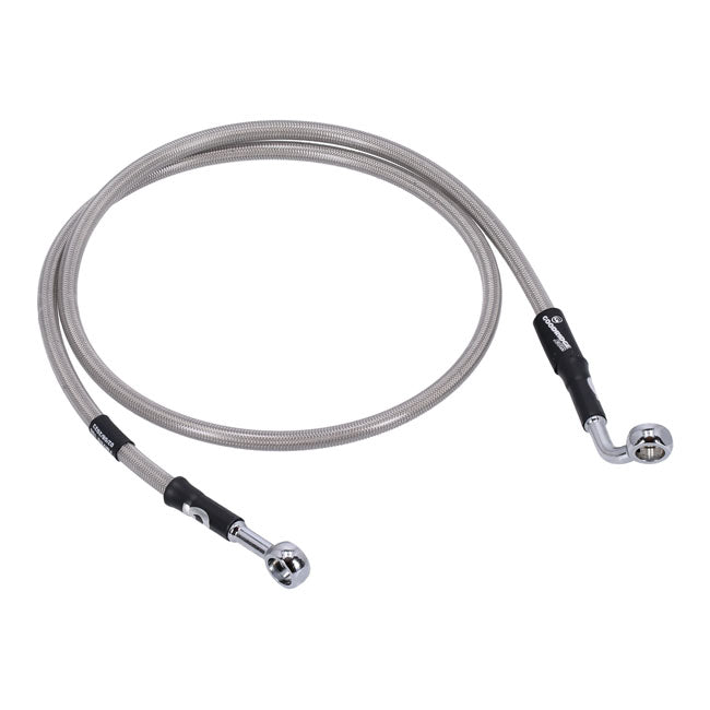 MCS by Goodridge Brake Line Front, Stainless Clear Coated – 1990–2013 FLSTF; 1984–1990 Heritage…