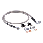 MCS by Goodridge Brake Line Front, Stainless Clear Coated – 1990–2013 FLSTF; 1984–1990 Heritage…