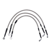 MCS by Goodridge Brake Line Front, Stainless Clear Coated – 1991–1992 FXDB Dyna Street Bob…