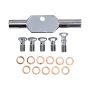 MCS by Goodridge Brake Line Front, Stainless Clear Coated – 1991–1992 FXDB Dyna Street Bob…
