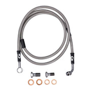 MCS by Goodridge Brake Line Front, Stainless Clear Coated – 1988–2006 Softail FXSTS Springer