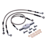 MCS by Goodridge Brake Line Front, Stainless Clear Coated – FLT/Touring: 1994–2007 FLHR/I; 1999–2007…