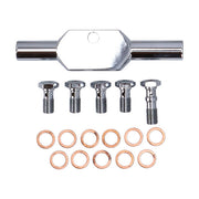MCS by Goodridge Brake Line Front, Stainless Clear Coated – 1999–2005 FXDX Dyna Super Glide Sport