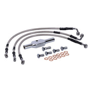 MCS by Goodridge Brake Line Front, Stainless Clear Coated – 1999–2005 FXDX Dyna Super Glide Sport