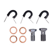 MCS by Goodridge Brake Line Front, Stainless Clear Coated – 1999–2009 Softail FXSTB Night Train