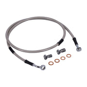 MCS by Goodridge Brake Line Front, Stainless Clear Coated – 2000–2007 Softail FXSTD Deuce