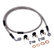 MCS by Goodridge Brake Line Front, Stainless Clear Coated – 2001–2005 FXDL Dyna Low Rider