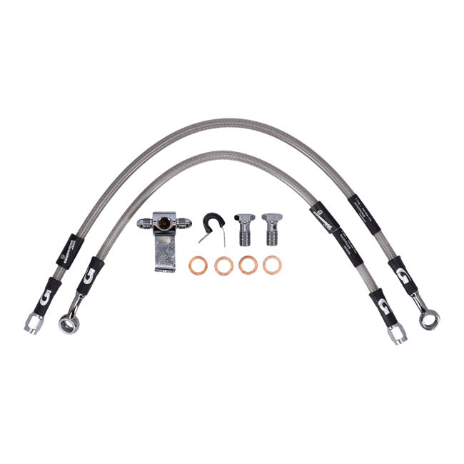 MCS by Goodridge Brake Line Rear, Stainless Clear Coated – 1987–2003 XL Sportster