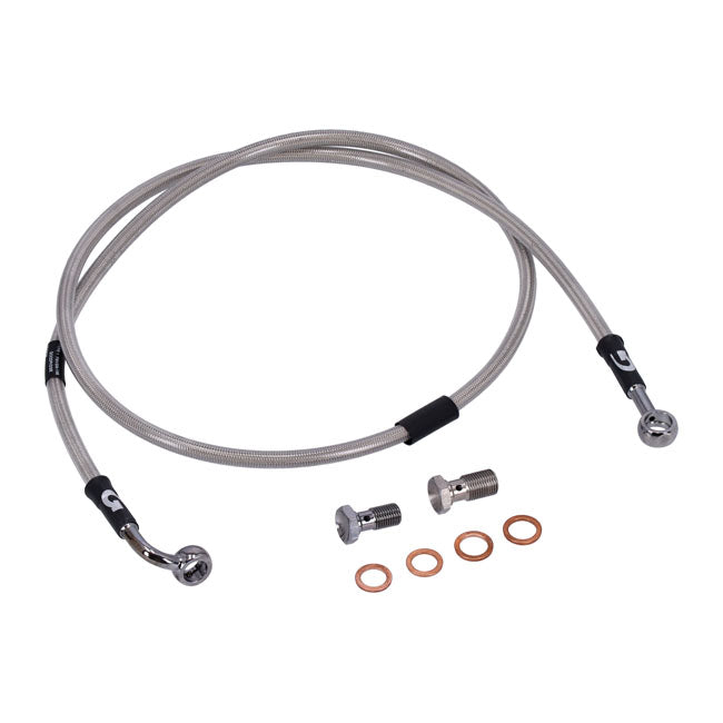 MCS by Goodridge Brake Line Front, Stainless Clear Coated – 1996–2003 XL1200 CLASSIC