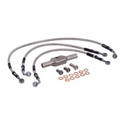 MCS by Goodridge Brake Line Front, Stainless Clear Coated – FLT/Touring: 2008–2013 FLHR/I; 2008–2013…