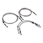 MCS by Goodridge Brake Line Front, Stainless Clear Coated – 2008–2013 FLHR/C Road King (ABS)