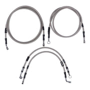 MCS by Goodridge Brake Line Front, Stainless Clear Coated – 2008–2013 FLHR/C Road King (ABS)