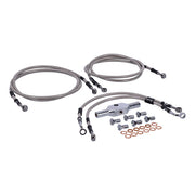 MCS by Goodridge Brake Line Front, Stainless Clear Coated – 2008–2013 FLHR/C Road King (ABS)