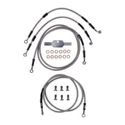 MCS by Goodridge Brake Line Front, Stainless Clear Coated – Touring: 2008–2013 FLHT/C/CU Electra…
