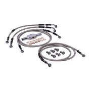 MCS by Goodridge Brake Line Front, Stainless Clear Coated – Touring: 2008–2013 FLHT/C/CU Electra…