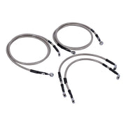 MCS by Goodridge Brake Line Front, Stainless Clear Coated – 2008–2013 FLTR Road Glide ABS