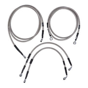 MCS by Goodridge Brake Line Front, Stainless Clear Coated – 2008–2013 FLTR Road Glide ABS