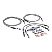 MCS by Goodridge Brake Line Front, Stainless Clear Coated – 2008–2013 FLTR Road Glide ABS
