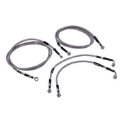 MCS by Goodridge Brake Line Front, Stainless Clear Coated – 2009–2013 FLT/Touring