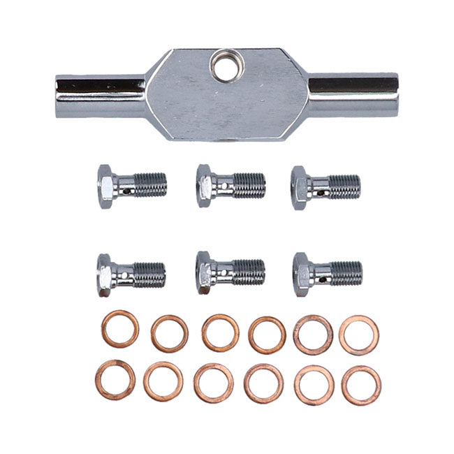 MCS by Goodridge Brake Line Front, Stainless Clear Coated – 2009–2013 FLT/Touring