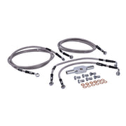 MCS by Goodridge Brake Line Front, Stainless Clear Coated – 2009–2013 FLT/Touring
