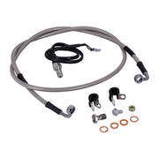 MCS by Goodridge Brake Line Rear, Stainless Clear Coated – 2008–2013 FLT/Touring