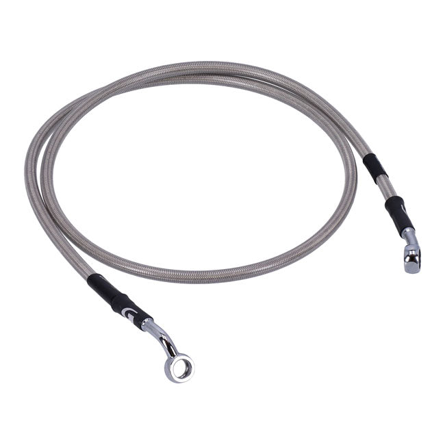 MCS by Goodridge Brake Line Front, Stainless Clear Coated – 2005–2013 Softail FLSTN Deluxe…