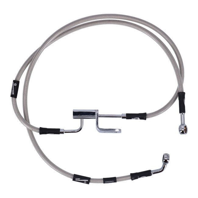MCS by Goodridge Brake Line Rear, Stainless Clear Coated – 2007 FLST/C/SC HERITAGE SOFTAIL; 2007…