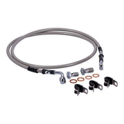 MCS by Goodridge Brake Line Front, Stainless Clear Coated – 2008–2011 FXCW/C Softail Rocker; Rocker…