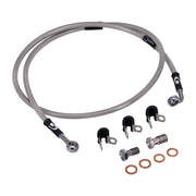 MCS by Goodridge Brake Line Front, Stainless Clear Coated – 2006–2007 Dyna FXD35 35Th Anniversary