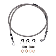 MCS by Goodridge Brake Line Front, Stainless Clear Coated – 2006–2007 Dyna FXD35 35Th Anniversary