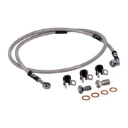 MCS by Goodridge Brake Line Front, Stainless Clear Coated – 2006–2007 Dyna FXD35 35Th Anniversary