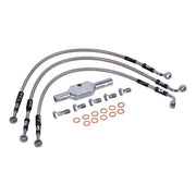 MCS by Goodridge Brake Line Front, Stainless Clear Coated – 2008–2013 FXDF Dyna Fat Bob