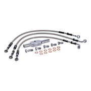MCS by Goodridge Brake Line Front, Stainless Clear Coated – 2008–2013 FXDF Dyna Fat Bob