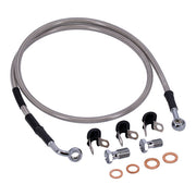 MCS by Goodridge Brake Line Front, Stainless Clear Coated – 2006–2013 FXDLI Dyna Low Rider