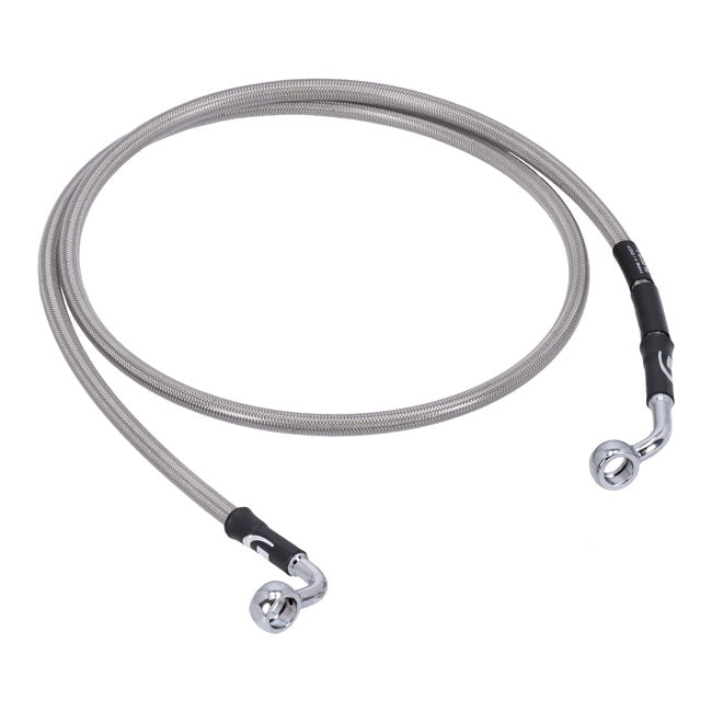 MCS by Goodridge Brake Line Front, Stainless Clear Coated – 2006–2008 FXDWG Dyna Wide Glide