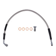 MCS by Goodridge Brake Line Rear, Stainless Clear Coated – 2008–2013 Dyna
