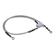 MCS by Goodridge Brake Line Rear, Stainless Clear Coated – 2006 FXST; FXSTB; FXSTS