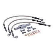 MCS by Goodridge Brake Line Front, Stainless Clear Coated – 2004–2013 XL883R Sportster Roadster…
