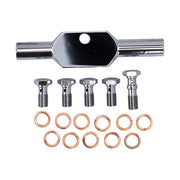 MCS by Goodridge Brake Line Front, Stainless Clear Coated – 1996–2003 XL1200S Sportster Sport