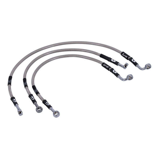 MCS by Goodridge Brake Line Front, Stainless Clear Coated – 2001–2005 VRSCA V-Rod