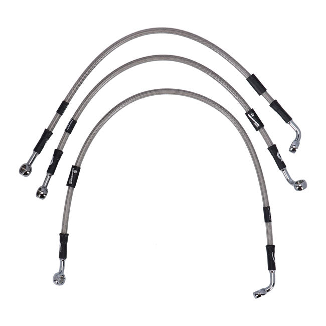 MCS by Goodridge Brake Line Front, Stainless Clear Coated – 2006–2007 VRSCA V-Rod; 2008–2009 VRSCAW…