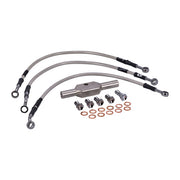 MCS by Goodridge Brake Line Front, Stainless Clear Coated – 2004–2005 VRSCA; VRSCB V-Rod