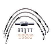 MCS by Goodridge Brake Line Front, Stainless Clear Coated – 2006–2008 VRSCD V-Rod Night Rod…