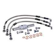 MCS by Goodridge Brake Line Front, Stainless Clear Coated – 2006–2008 VRSCD V-Rod Night Rod…