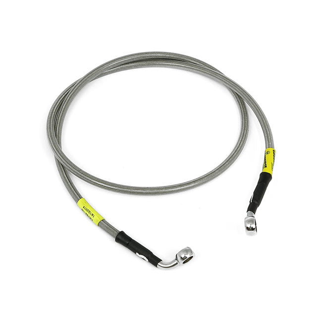 MCS by Goodridge Brake Line Front, Stainless Clear Coated – 2010–2014 FXDWG Dyna Wide Glide