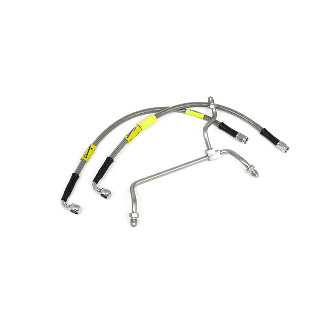 MCS by Goodridge Brake Line Front, Stainless Clear Coated – 2015–2016 FLTRX; FLTRXS Road Glide…