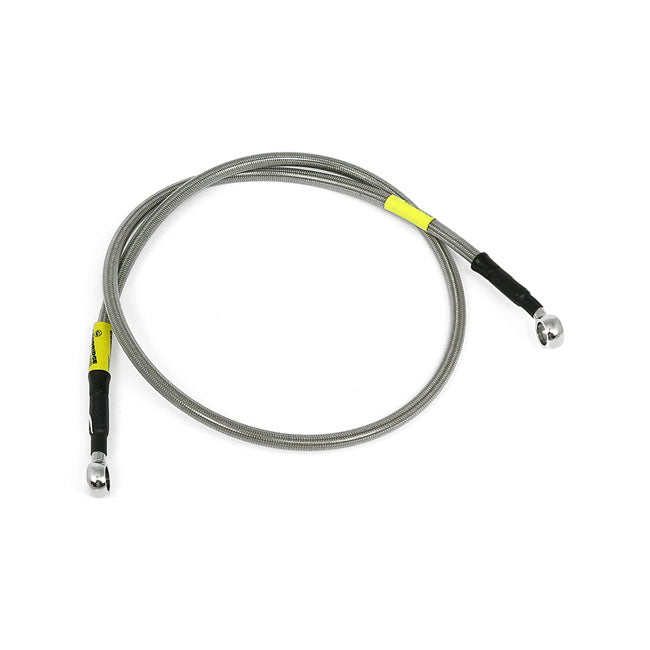Goodridge ABS Brake Line Upper Front, Stainless Clear Coated – 2011–2015 Softail FXST Standard (ABS)